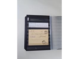 SIGMARINGEN: 1823/2000 (ca.), Heimatssammlung &nbsp;in 14 Steckbüchern, mit einigen hundert Briefen, Karten und Ganzsachen (v