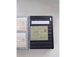 SIGMARINGEN: 1823/2000 (ca.), Heimatssammlung &nbsp;in 14 Steckbüchern, mit einigen hundert Briefen, Karten und Ganzsachen (v