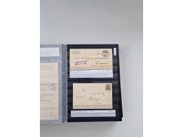 SIGMARINGEN: 1823/2000 (ca.), Heimatssammlung &nbsp;in 14 Steckbüchern, mit einigen hundert Briefen, Karten und Ganzsachen (v