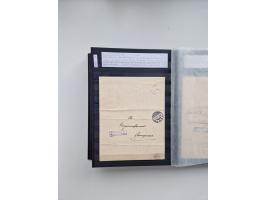 SIGMARINGEN: 1823/2000 (ca.), Heimatssammlung &nbsp;in 14 Steckbüchern, mit einigen hundert Briefen, Karten und Ganzsachen (v