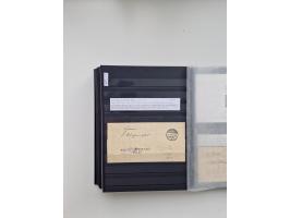 SIGMARINGEN: 1823/2000 (ca.), Heimatssammlung &nbsp;in 14 Steckbüchern, mit einigen hundert Briefen, Karten und Ganzsachen (v