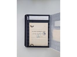 SIGMARINGEN: 1823/2000 (ca.), Heimatssammlung &nbsp;in 14 Steckbüchern, mit einigen hundert Briefen, Karten und Ganzsachen (v