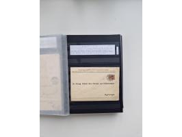 SIGMARINGEN: 1823/2000 (ca.), Heimatssammlung &nbsp;in 14 Steckbüchern, mit einigen hundert Briefen, Karten und Ganzsachen (v