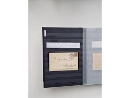 SIGMARINGEN: 1823/2000 (ca.), Heimatssammlung &nbsp;in 14 Steckbüchern, mit einigen hundert Briefen, Karten und Ganzsachen (v