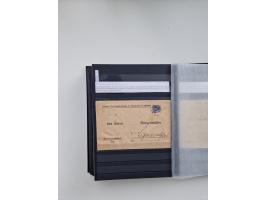 SIGMARINGEN: 1823/2000 (ca.), Heimatssammlung &nbsp;in 14 Steckbüchern, mit einigen hundert Briefen, Karten und Ganzsachen (v