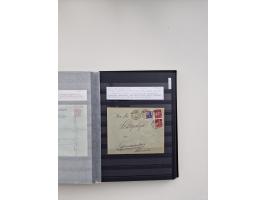 SIGMARINGEN: 1823/2000 (ca.), Heimatssammlung &nbsp;in 14 Steckbüchern, mit einigen hundert Briefen, Karten und Ganzsachen (v