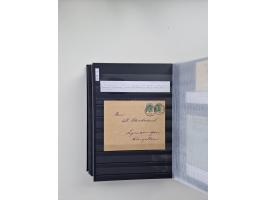 SIGMARINGEN: 1823/2000 (ca.), Heimatssammlung &nbsp;in 14 Steckbüchern, mit einigen hundert Briefen, Karten und Ganzsachen (v