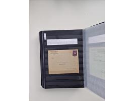 SIGMARINGEN: 1823/2000 (ca.), Heimatssammlung &nbsp;in 14 Steckbüchern, mit einigen hundert Briefen, Karten und Ganzsachen (v