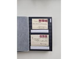 SIGMARINGEN: 1823/2000 (ca.), Heimatssammlung &nbsp;in 14 Steckbüchern, mit einigen hundert Briefen, Karten und Ganzsachen (v