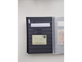 SIGMARINGEN: 1823/2000 (ca.), Heimatssammlung &nbsp;in 14 Steckbüchern, mit einigen hundert Briefen, Karten und Ganzsachen (v