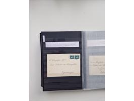 SIGMARINGEN: 1823/2000 (ca.), Heimatssammlung &nbsp;in 14 Steckbüchern, mit einigen hundert Briefen, Karten und Ganzsachen (v