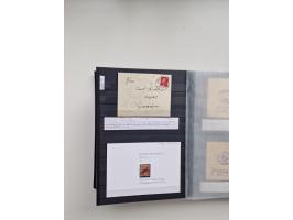 SIGMARINGEN: 1823/2000 (ca.), Heimatssammlung &nbsp;in 14 Steckbüchern, mit einigen hundert Briefen, Karten und Ganzsachen (v