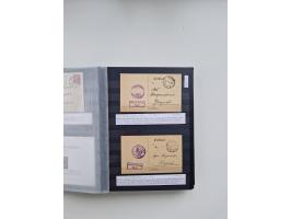 SIGMARINGEN: 1823/2000 (ca.), Heimatssammlung &nbsp;in 14 Steckbüchern, mit einigen hundert Briefen, Karten und Ganzsachen (v