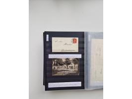 SIGMARINGEN: 1823/2000 (ca.), Heimatssammlung &nbsp;in 14 Steckbüchern, mit einigen hundert Briefen, Karten und Ganzsachen (v