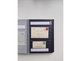 SIGMARINGEN: 1823/2000 (ca.), Heimatssammlung &nbsp;in 14 Steckbüchern, mit einigen hundert Briefen, Karten und Ganzsachen (v