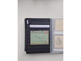 SIGMARINGEN: 1823/2000 (ca.), Heimatssammlung &nbsp;in 14 Steckbüchern, mit einigen hundert Briefen, Karten und Ganzsachen (v