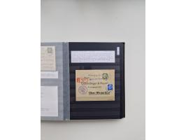 SIGMARINGEN: 1823/2000 (ca.), Heimatssammlung &nbsp;in 14 Steckbüchern, mit einigen hundert Briefen, Karten und Ganzsachen (v