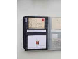 SIGMARINGEN: 1823/2000 (ca.), Heimatssammlung &nbsp;in 14 Steckbüchern, mit einigen hundert Briefen, Karten und Ganzsachen (v