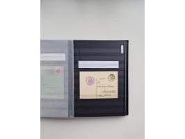 SIGMARINGEN: 1823/2000 (ca.), Heimatssammlung &nbsp;in 14 Steckbüchern, mit einigen hundert Briefen, Karten und Ganzsachen (v