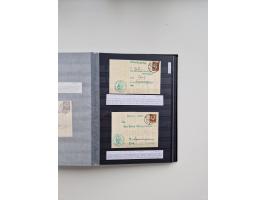 SIGMARINGEN: 1823/2000 (ca.), Heimatssammlung &nbsp;in 14 Steckbüchern, mit einigen hundert Briefen, Karten und Ganzsachen (v