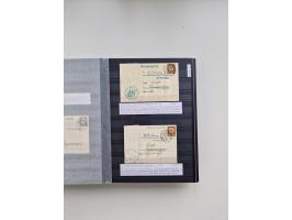 SIGMARINGEN: 1823/2000 (ca.), Heimatssammlung &nbsp;in 14 Steckbüchern, mit einigen hundert Briefen, Karten und Ganzsachen (v