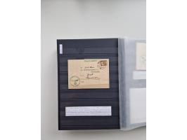 SIGMARINGEN: 1823/2000 (ca.), Heimatssammlung &nbsp;in 14 Steckbüchern, mit einigen hundert Briefen, Karten und Ganzsachen (v