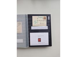 SIGMARINGEN: 1823/2000 (ca.), Heimatssammlung &nbsp;in 14 Steckbüchern, mit einigen hundert Briefen, Karten und Ganzsachen (v