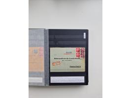 SIGMARINGEN: 1823/2000 (ca.), Heimatssammlung &nbsp;in 14 Steckbüchern, mit einigen hundert Briefen, Karten und Ganzsachen (v