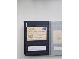 SIGMARINGEN: 1823/2000 (ca.), Heimatssammlung &nbsp;in 14 Steckbüchern, mit einigen hundert Briefen, Karten und Ganzsachen (v