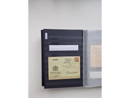 SIGMARINGEN: 1823/2000 (ca.), Heimatssammlung &nbsp;in 14 Steckbüchern, mit einigen hundert Briefen, Karten und Ganzsachen (v