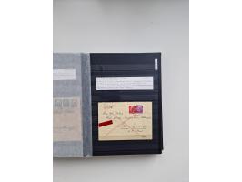 SIGMARINGEN: 1823/2000 (ca.), Heimatssammlung &nbsp;in 14 Steckbüchern, mit einigen hundert Briefen, Karten und Ganzsachen (v