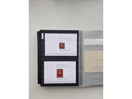 SIGMARINGEN: 1823/2000 (ca.), Heimatssammlung &nbsp;in 14 Steckbüchern, mit einigen hundert Briefen, Karten und Ganzsachen (v