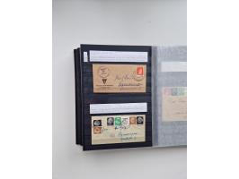 SIGMARINGEN: 1823/2000 (ca.), Heimatssammlung &nbsp;in 14 Steckbüchern, mit einigen hundert Briefen, Karten und Ganzsachen (v