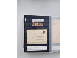 SIGMARINGEN: 1823/2000 (ca.), Heimatssammlung &nbsp;in 14 Steckbüchern, mit einigen hundert Briefen, Karten und Ganzsachen (v