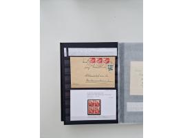 SIGMARINGEN: 1823/2000 (ca.), Heimatssammlung &nbsp;in 14 Steckbüchern, mit einigen hundert Briefen, Karten und Ganzsachen (v