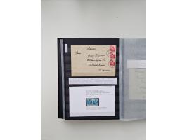 SIGMARINGEN: 1823/2000 (ca.), Heimatssammlung &nbsp;in 14 Steckbüchern, mit einigen hundert Briefen, Karten und Ganzsachen (v