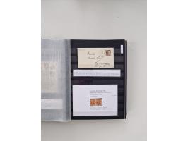 SIGMARINGEN: 1823/2000 (ca.), Heimatssammlung &nbsp;in 14 Steckbüchern, mit einigen hundert Briefen, Karten und Ganzsachen (v