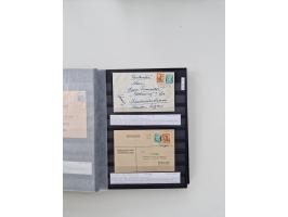 SIGMARINGEN: 1823/2000 (ca.), Heimatssammlung &nbsp;in 14 Steckbüchern, mit einigen hundert Briefen, Karten und Ganzsachen (v