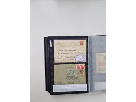 SIGMARINGEN: 1823/2000 (ca.), Heimatssammlung &nbsp;in 14 Steckbüchern, mit einigen hundert Briefen, Karten und Ganzsachen (v