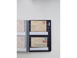 SIGMARINGEN: 1823/2000 (ca.), Heimatssammlung &nbsp;in 14 Steckbüchern, mit einigen hundert Briefen, Karten und Ganzsachen (v