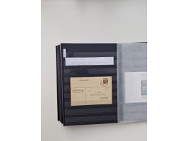 SIGMARINGEN: 1823/2000 (ca.), Heimatssammlung &nbsp;in 14 Steckbüchern, mit einigen hundert Briefen, Karten und Ganzsachen (v