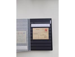 SIGMARINGEN: 1823/2000 (ca.), Heimatssammlung &nbsp;in 14 Steckbüchern, mit einigen hundert Briefen, Karten und Ganzsachen (v