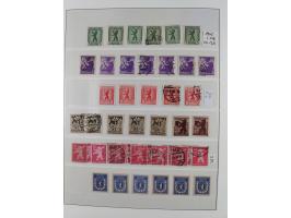 1945/49, meist postfrische gestempelte Sammlung mit einigen signiert Werten bei den Farben und Postmeister-Zähnungen, dabei u