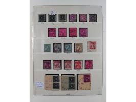 1945/49, meist postfrische gestempelte Sammlung mit einigen signiert Werten bei den Farben und Postmeister-Zähnungen, dabei u