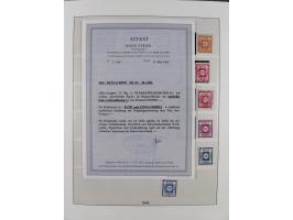 1945/49, meist postfrische gestempelte Sammlung mit einigen signiert Werten bei den Farben und Postmeister-Zähnungen, dabei u