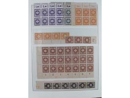 1945/49, meist postfrische gestempelte Sammlung mit einigen signiert Werten bei den Farben und Postmeister-Zähnungen, dabei u