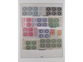 1945/49, meist postfrische gestempelte Sammlung mit einigen signiert Werten bei den Farben und Postmeister-Zähnungen, dabei u