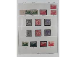 1945/49, meist postfrische gestempelte Sammlung mit einigen signiert Werten bei den Farben und Postmeister-Zähnungen, dabei u