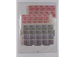 1945/49, meist postfrische gestempelte Sammlung mit einigen signiert Werten bei den Farben und Postmeister-Zähnungen, dabei u