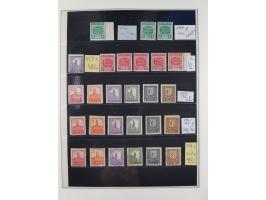 1945/49, meist postfrische gestempelte Sammlung mit einigen signiert Werten bei den Farben und Postmeister-Zähnungen, dabei u